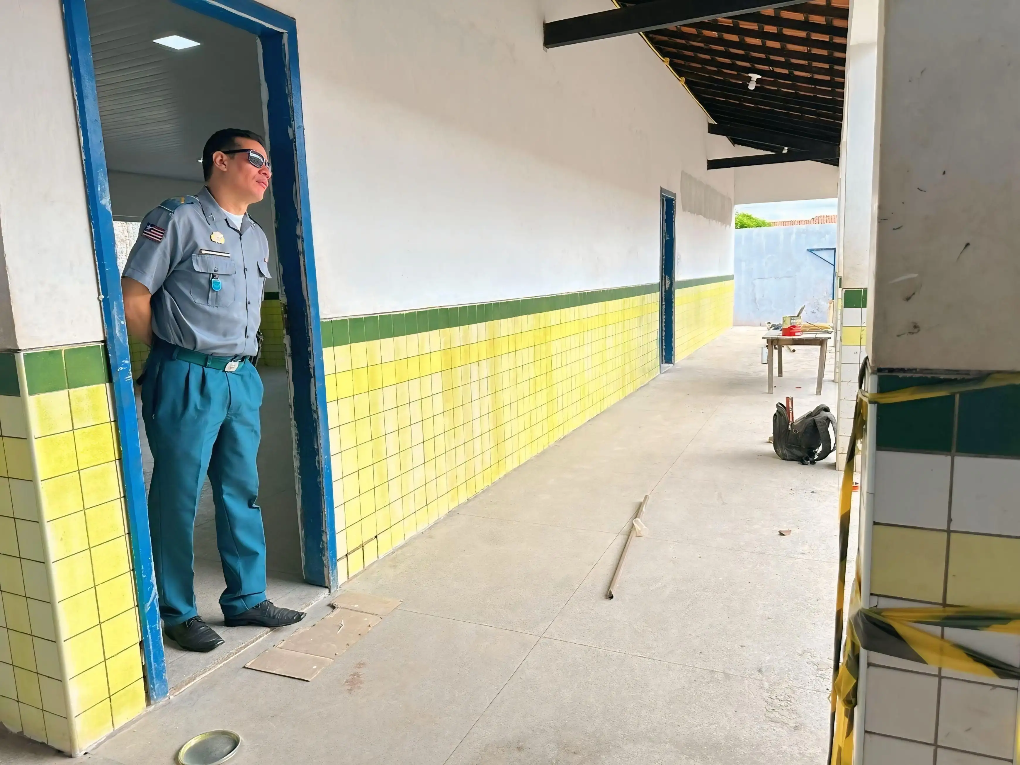 Foto 7 – Obra da Escola José Raposo entra em fase final para implantação do ensino militar