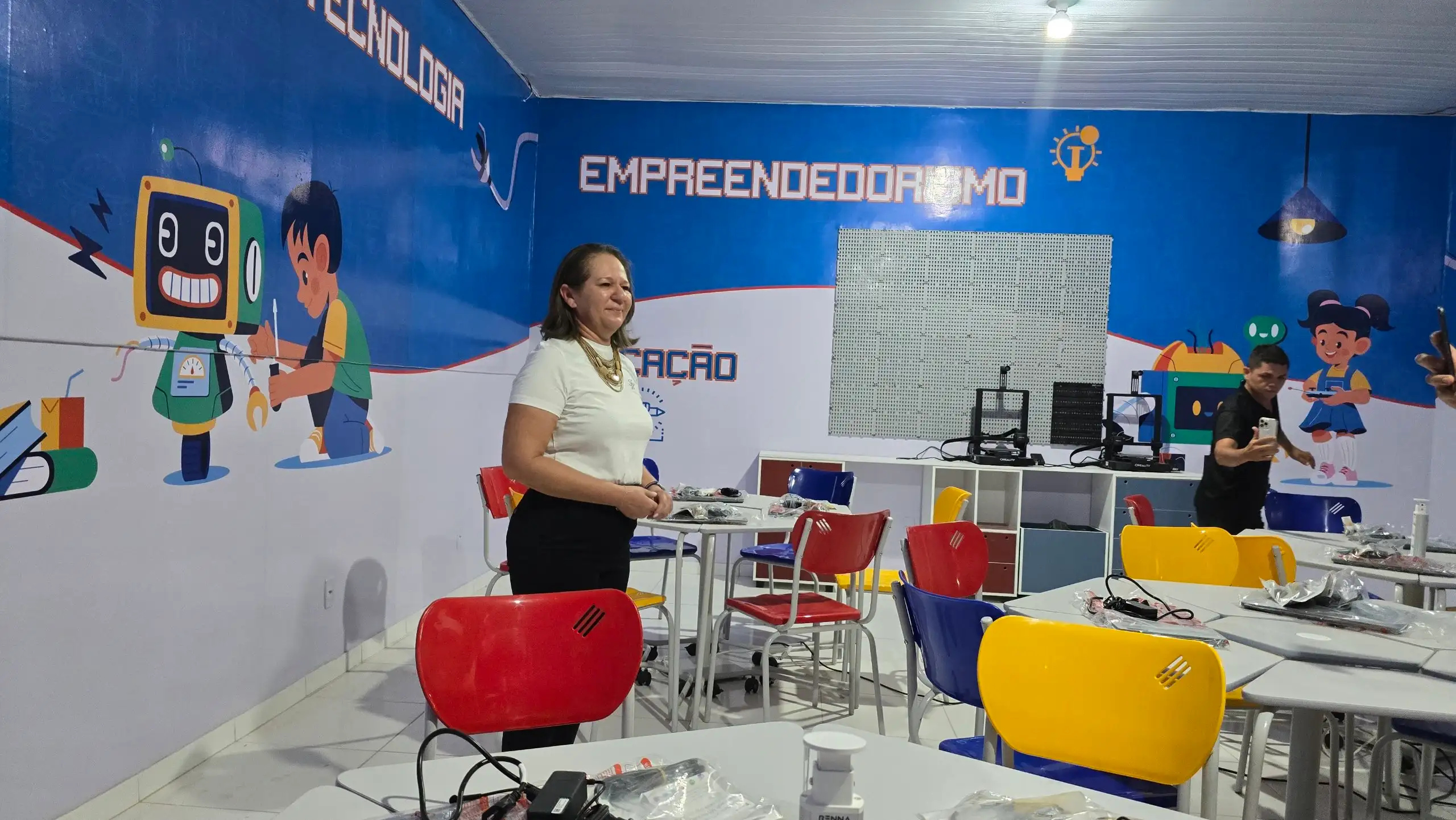 Foto 3 – Unidade Escolar Professora Maria Araújo Lima “Mariinha” é reinaugurada após ampla reforma
