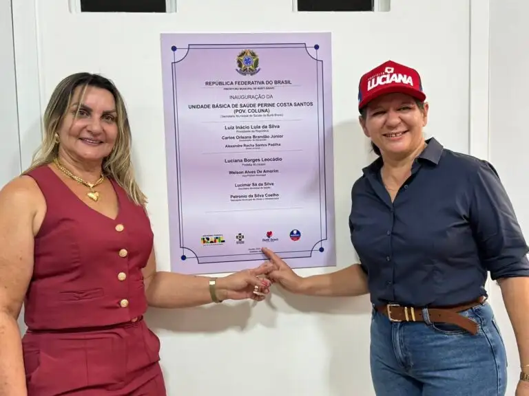 Foto 1 – Prefeita Luciana Leocádio entrega UBS no Povoado Coluna e anuncia novos benefícios para Buriti Bravo